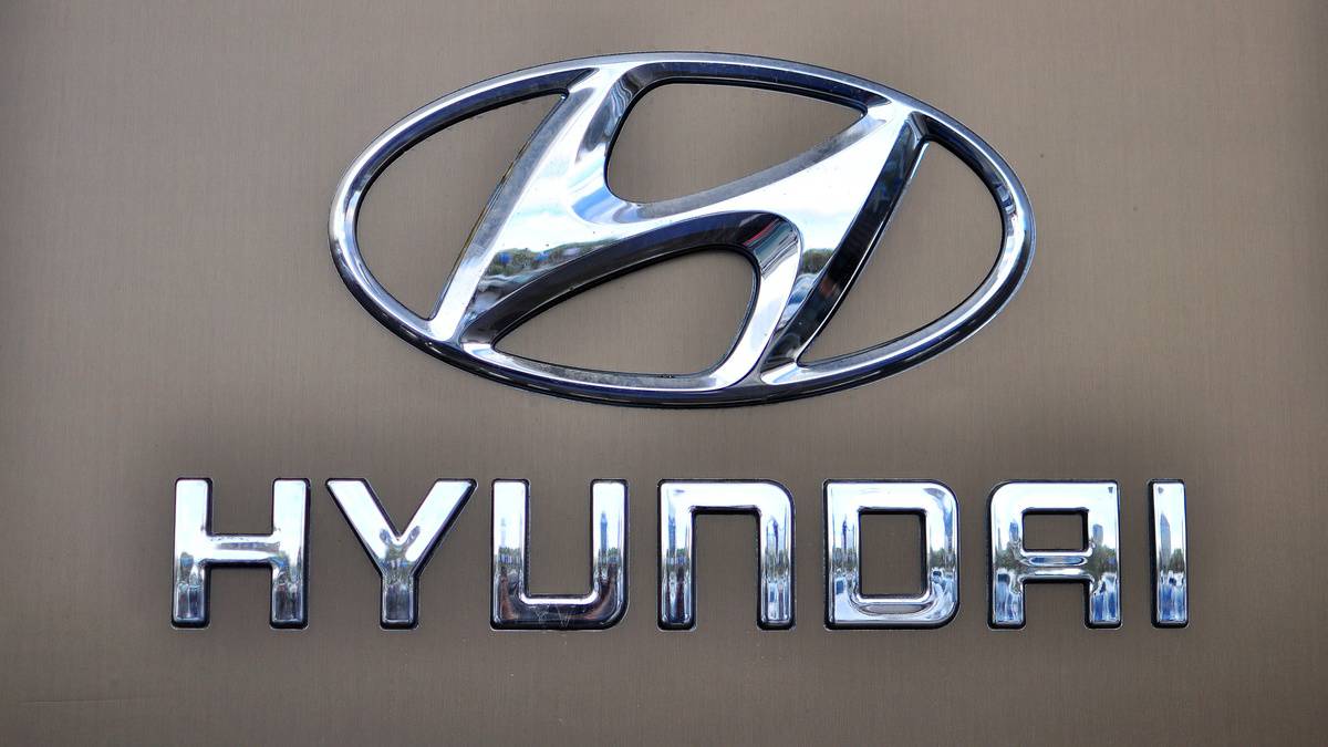 Logotype of Hyundai. Hyundai is the South Korea's automotive manufacturer