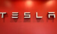 San Francisco Ca August 20 2020- Tesla Sign