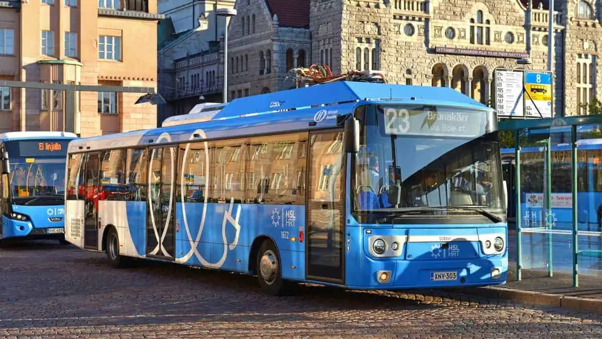 Linkker buses, first fast-charging electric buses in Finland