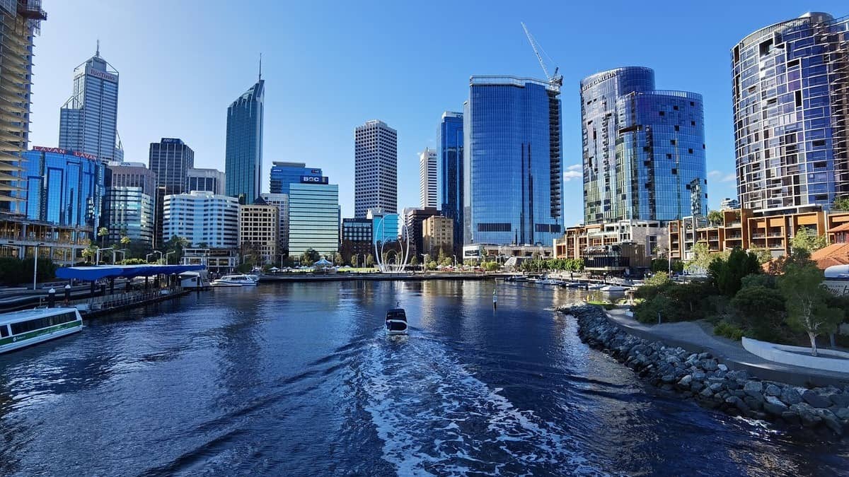 Elizabeth Quay in Perth, Western Australia