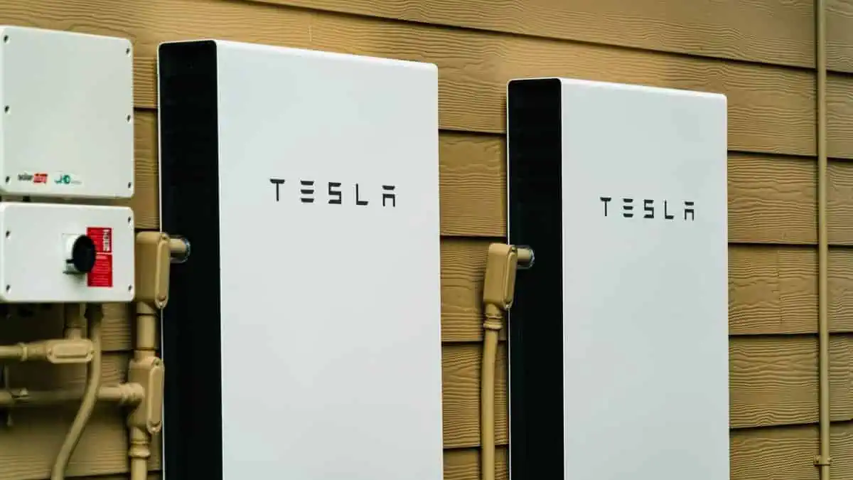 new white Tesla Powerwall battery storage for houses