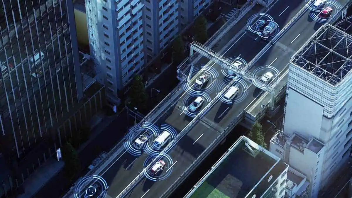 LiDAR Usages, Automotive sensing system concept. Autonomous car. Driver assistant system. Adaptive cruise control.
