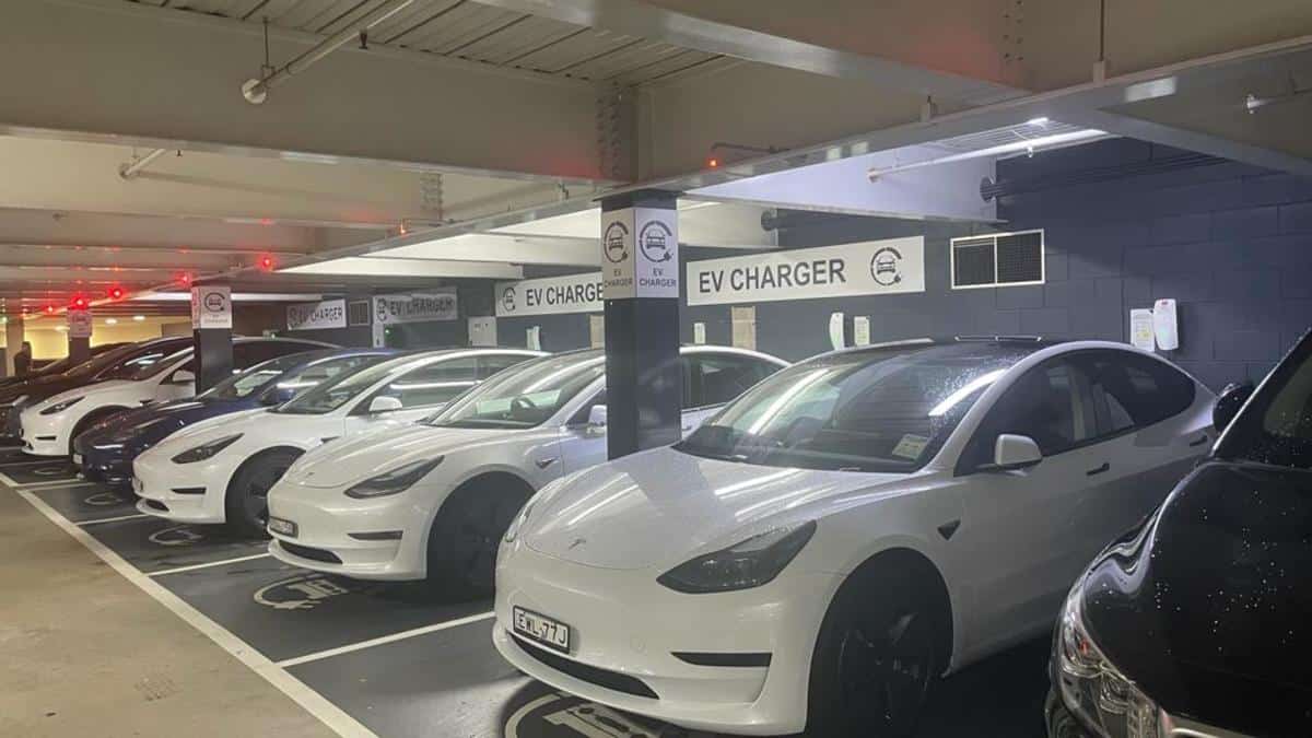 EV Chargers in Rhodes Mall, Sydney, NSW