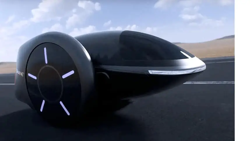 two-wheeled car from Hoverboard inventor Shane