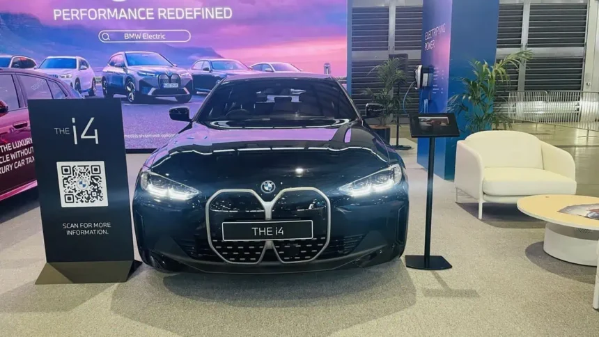 BMW i4 in EV Autoshow at Sydney Showground
