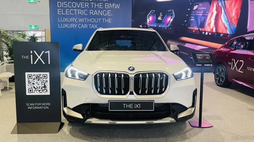 BMW iX1 in EV Autoshow at Sydney Showground