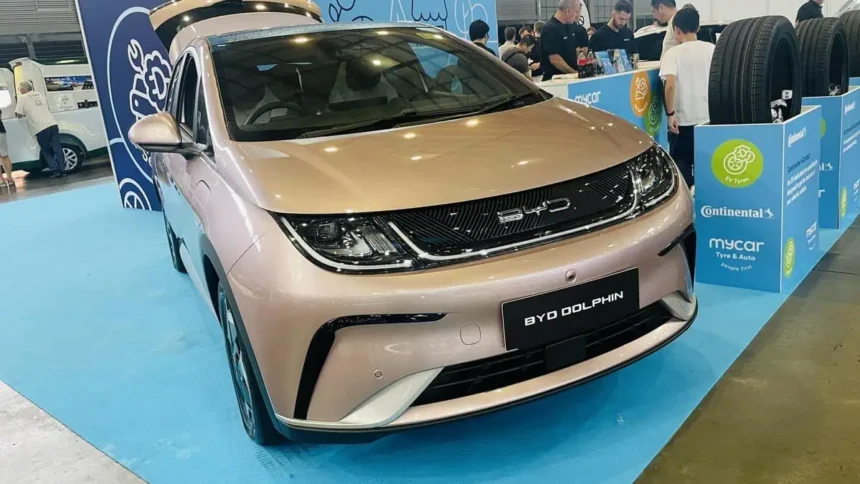 BYD Dolphin in EV Autoshow at Sydney Showground