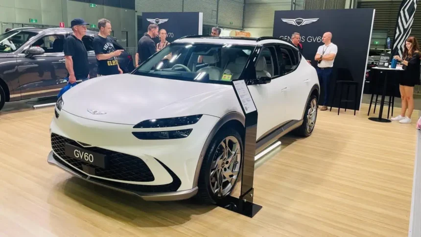 Genesis GV60 in EV Autoshow at Sydney Showground