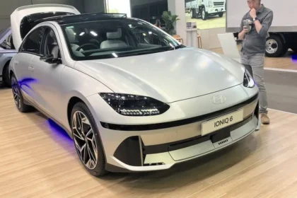 Hyundai IONIQ 6 in EV Autoshow at Sydney Showground