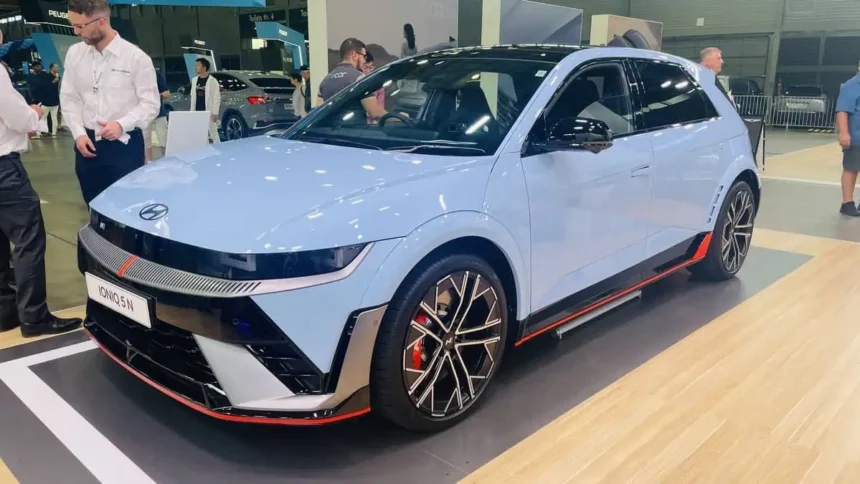 Hyundai IONIQ N in EV Autoshow at Sydney Showground