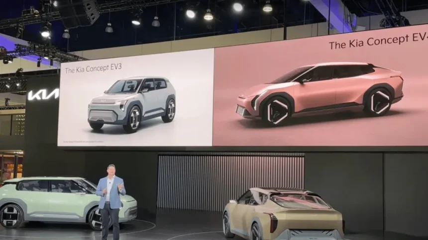 Kia EV3 and Kia EV4 Presentation at Los Angeles Auto Show