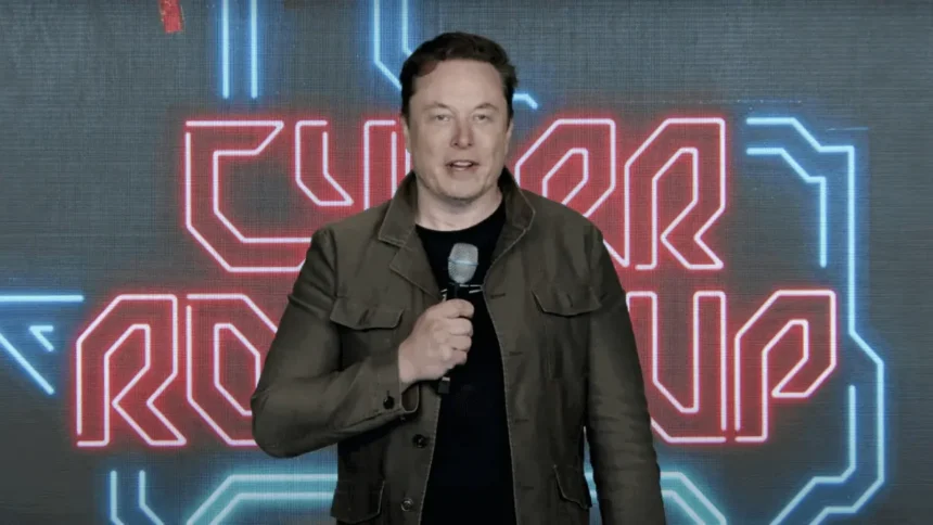 Elon Musk in 2024 Annual Stockholder Meeting, courtesy Tesla, X